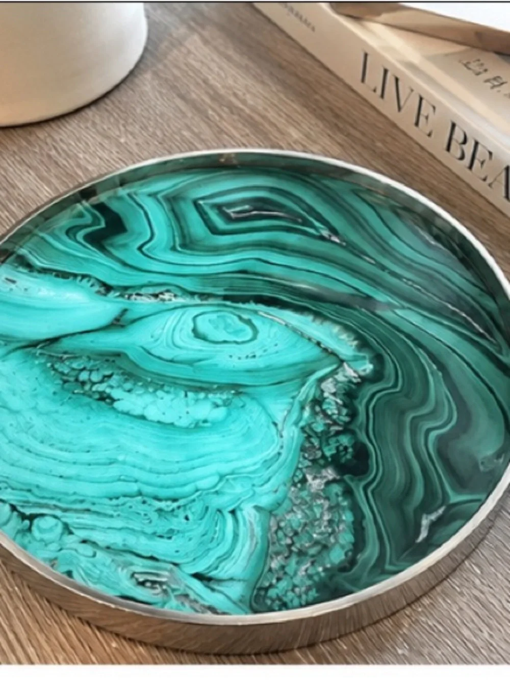 Coup & Company Malachite Decorative Tray | Luxury Designer Home Decor